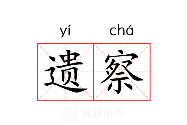 遗察 遗察