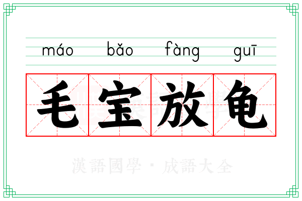 毛宝放龟 毛宝放龟